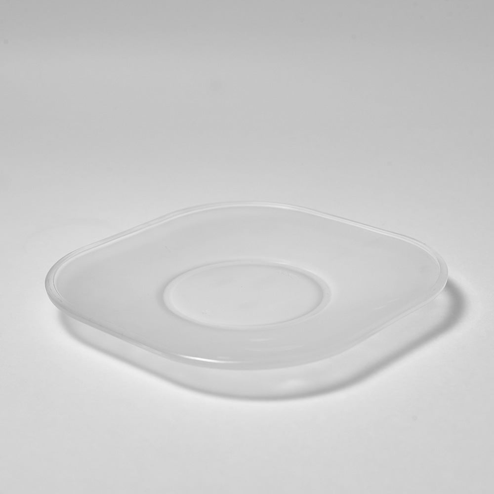 Joe Colombo Cup & Saucer FROSTED - Handmade by Arnoglass