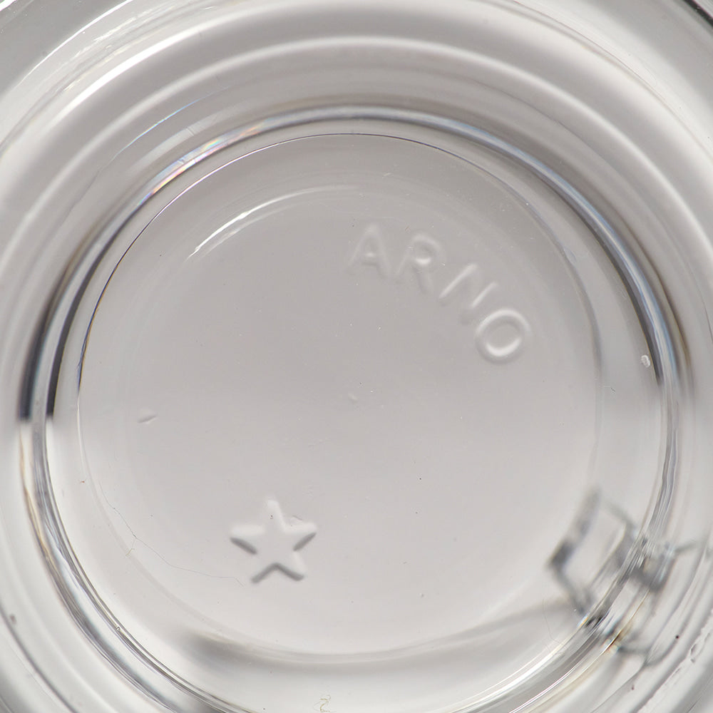 Joe Colombo Cup & Saucer CLEAR - Handmade by Arnoglass