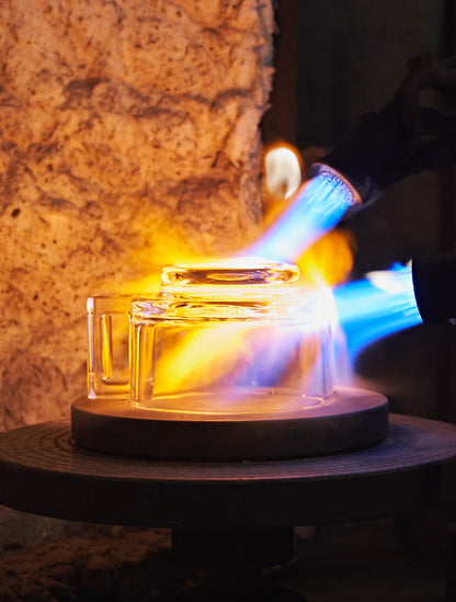Joe Colombo Mug FROSTED - Handmade by Arnoglass