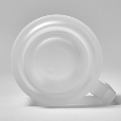 Joe Colombo Cup & Saucer FROSTED - Handmade by Arnoglass